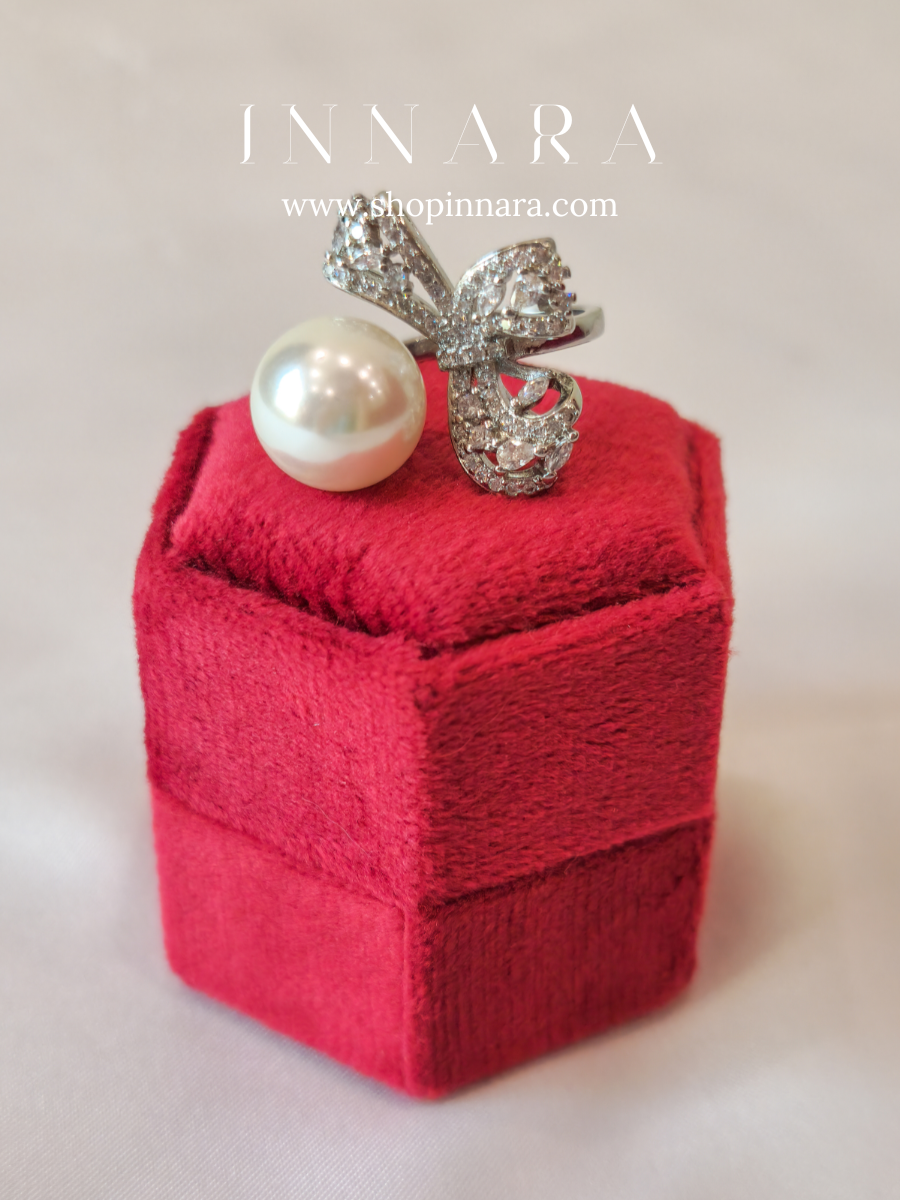 Mystic Pearl Ring (Adjustable)