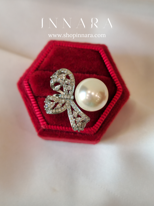 Mystic Pearl Ring (Adjustable)