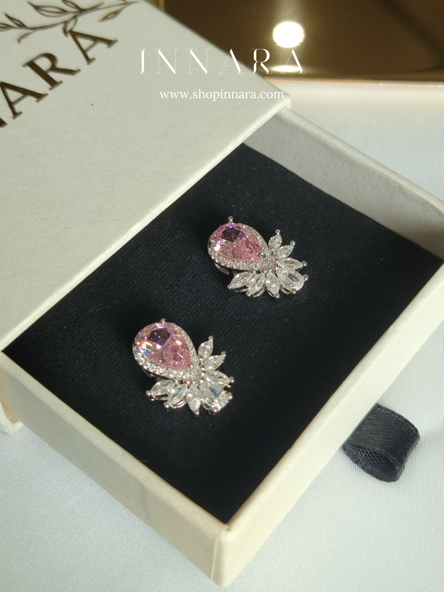 Pink Prism Sparkle Earrings