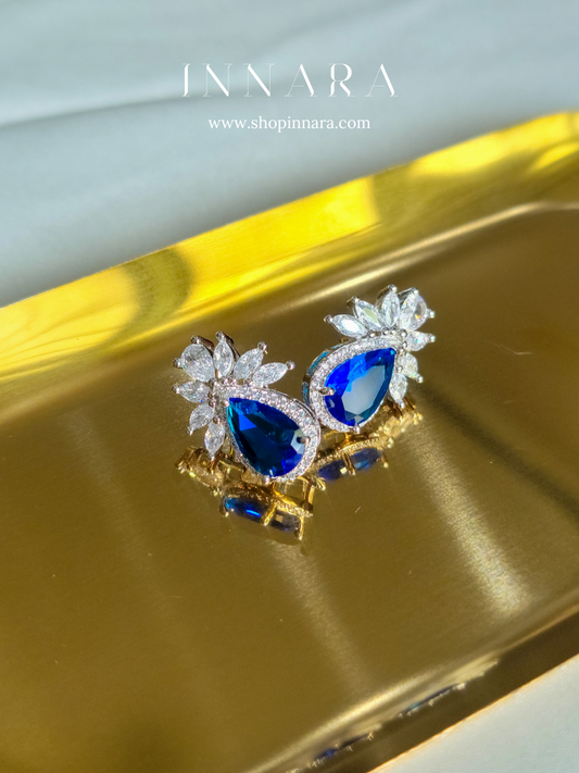 Blue Prism Sparkle Earrings