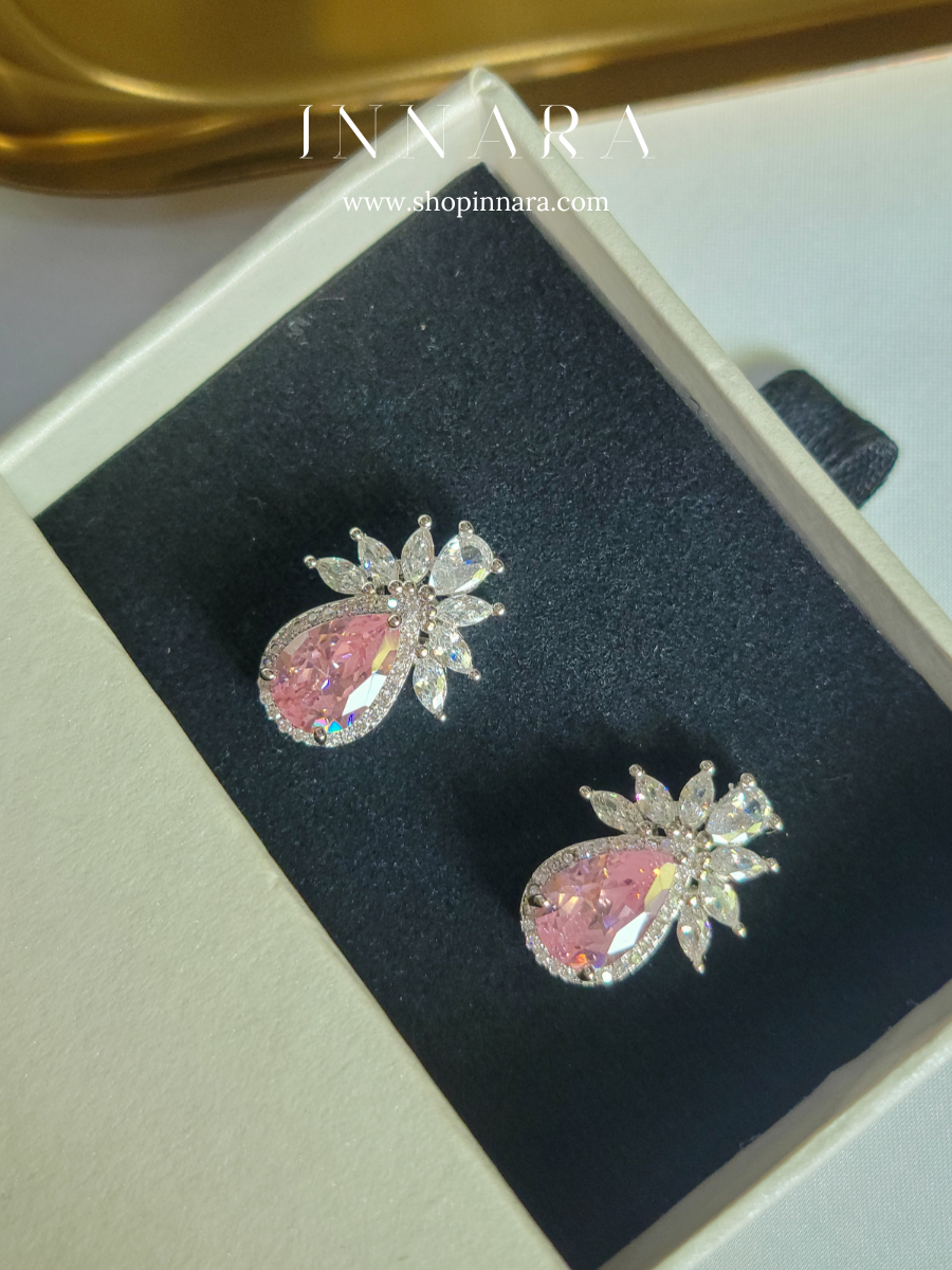 Pink Prism Sparkle Earrings